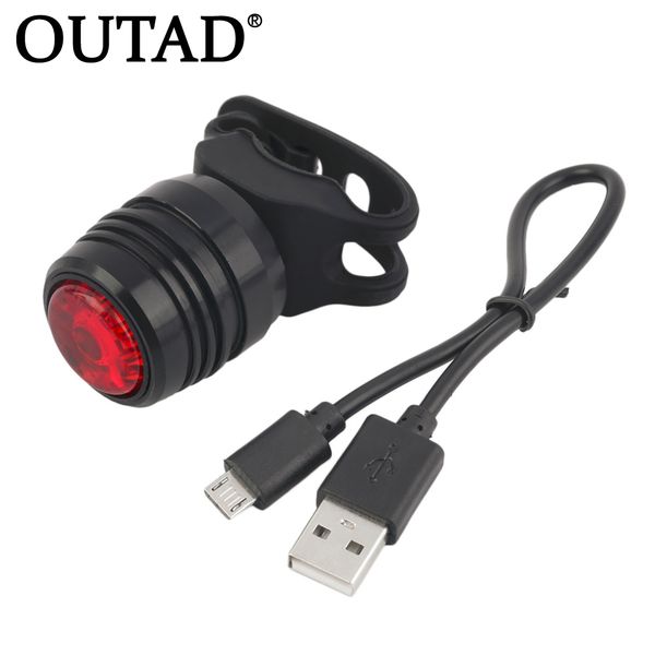 

outad usb rechargeable 3-mode bike bicycle tail rear warning red light lamp ing