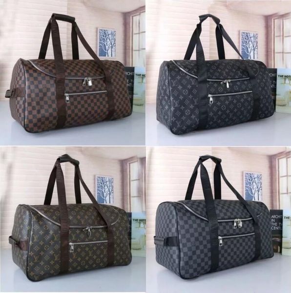 

De igner2019 men duffle bag women travel bag hand luggage de igner travel bag men pu leather handbag large cro body bag tote 55cm