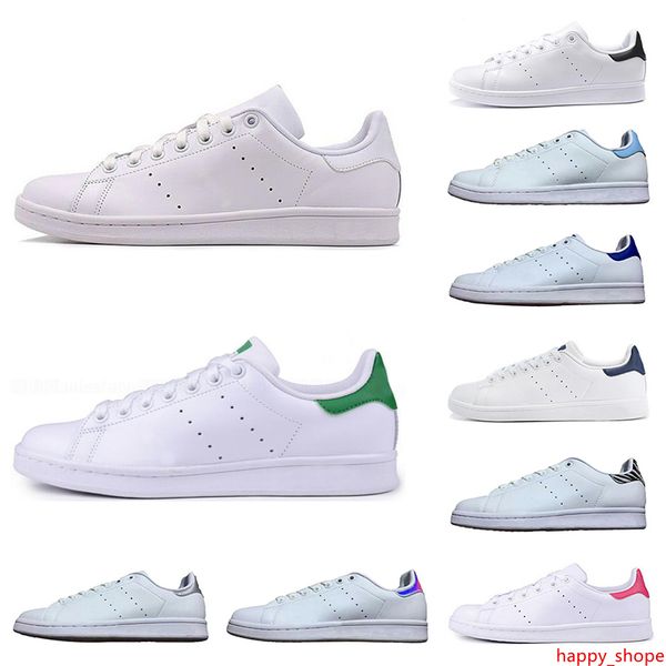 

designer women men new stan shoes fashion smith sneakers casual shoes triple white black green red leather sport flats size 36-45