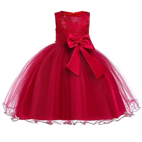 

2019 first communion dresses for girls flower girl dresses for weddings prom kids children's 3-12 year clothing, Red;yellow