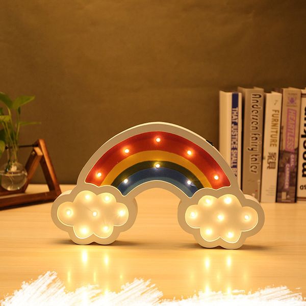 

lovely cloud rainbow led 3d light night light kids gift toy for baby children bedroom tolilet lamp decoration indoor lighting
