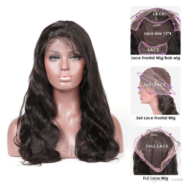

brazilian wig 24inch 13x4 lace front wig human hair long wigs for black women body wave human hair 150% density