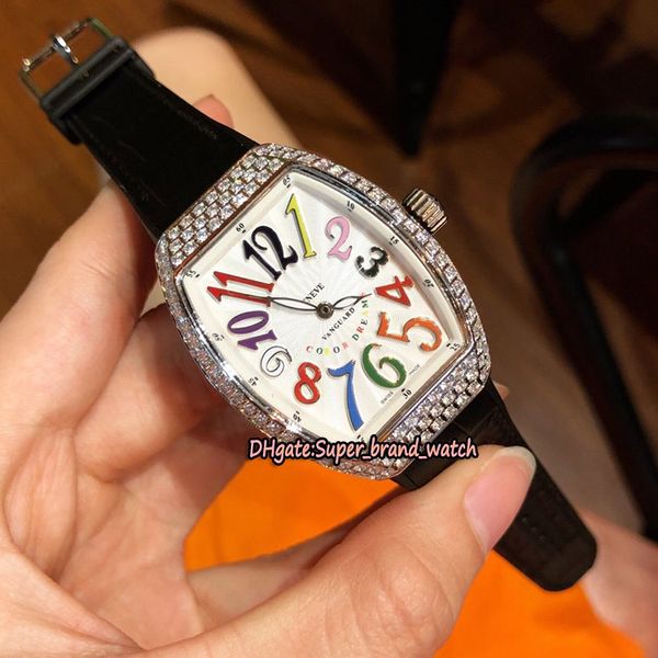 

new diamonds bezel ladies'collection v 32 sc fo col drm d swiss quartz movement womens watch luxury fashion designer watches, Slivery;brown