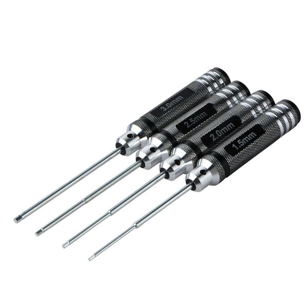 

4 pcs 1.5 2.0 2.5 3.0mm hex screwdriver color titanium alloy steel hexagon screwdriver set allen driver for rc helicopter car