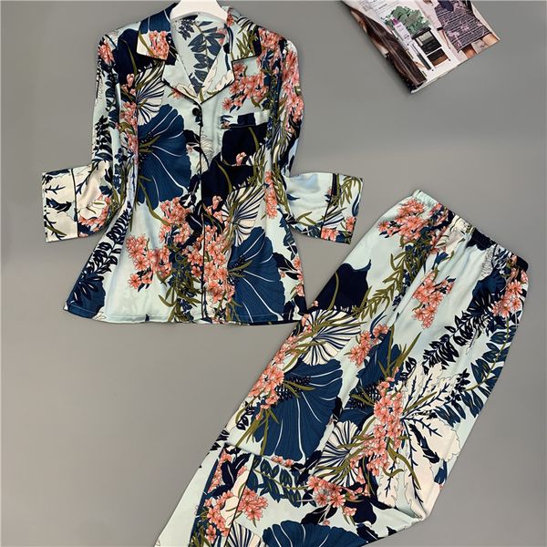 

sexy silk пижама nightgowns женщина дама одеяние белье наборы женщина с длинным рукавом осенью шелковой ночной рубашкой пижамы для женщин, Black;red