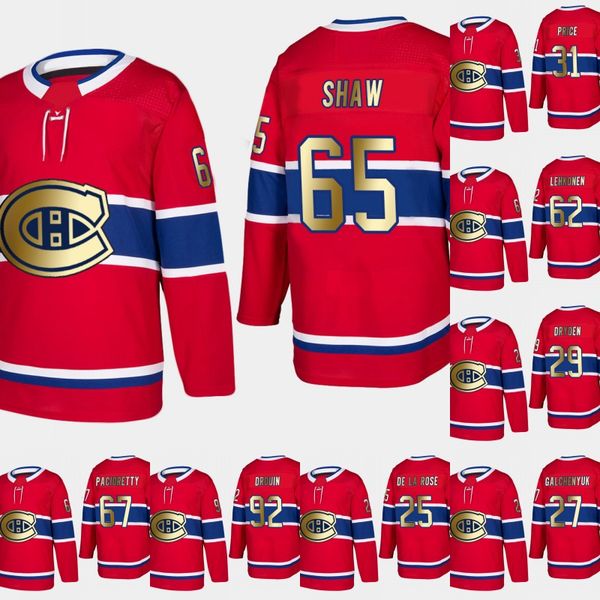 

Montreal Canadiens Andrew Shaw 2019 Gold Limited Jersey Alex Galchenyuk Carey Price Patrick Roy Max Pacioretty Jonathan Drouin Ales Hemsky