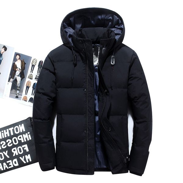 

sell 2019 new men winter down jackets outdoor keep warm fashion casual cold warm thick down jacket 19010, Black