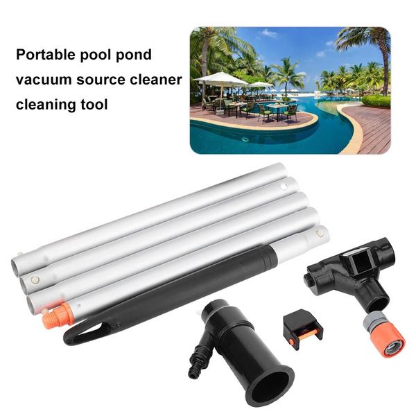 

swimming pool vacuum jet with 5 pole sections outdoor portable cleaning hoover suction tool fast delivery