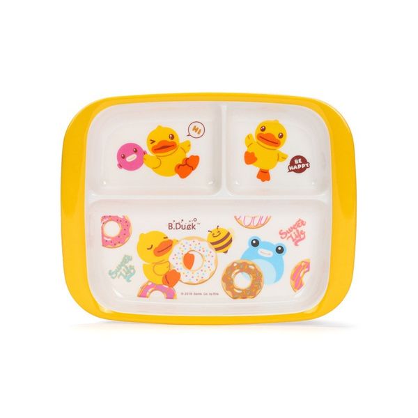 

b. duck small yellow duck children's tableware eating solid food bowl baby plate cartoon rice bowl cute children's tableware