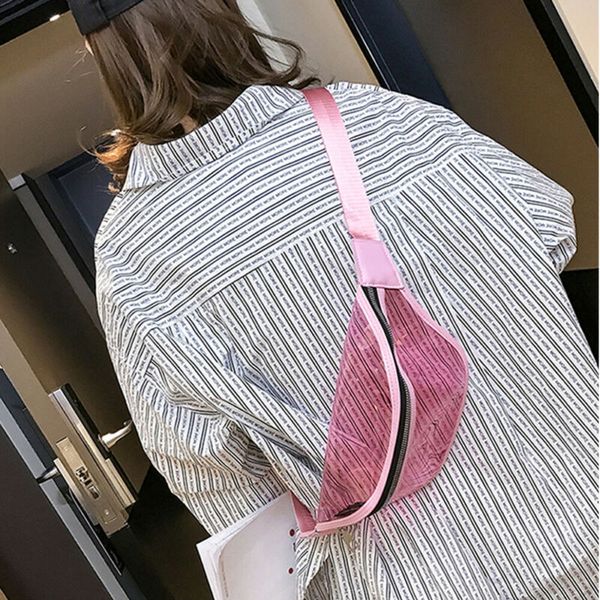 

fashion women transparent bags holographic fanny pack pvc waist packd shiny waist bag hip purse travel bag