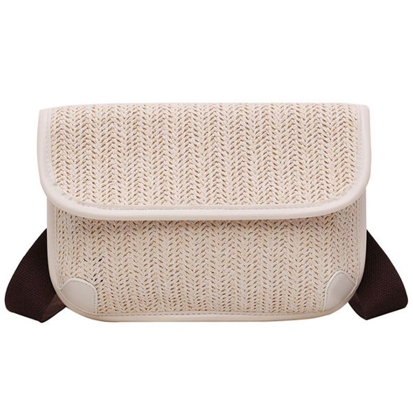 

summer small bag straw woven foreign women's bag new 2020 single shoulder slung straw small square