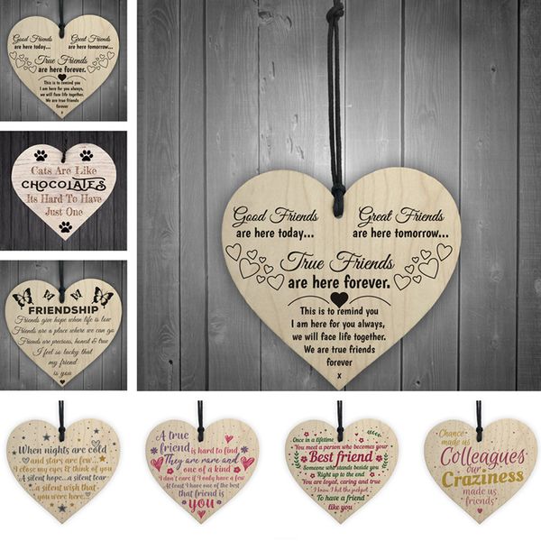 

small loving heart shape hanging pendant for home door decor crafts