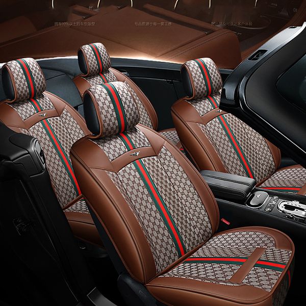 

2020 Стиль крышка Авто Внутренние аксессуары защиты автокресло для седана грузовика внедорожник льняной прострочкой кожи Роскошная Универсальной Подушка сиденья
