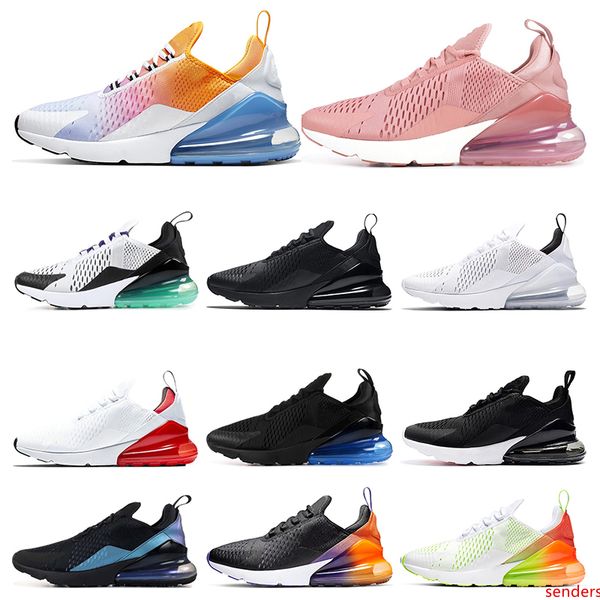 

2019 кроссовки для мужчин тройной черный белый черный градиент радуга фейерверк лазерная фуксия женские спортивные кроссовки размер 36-45 бе