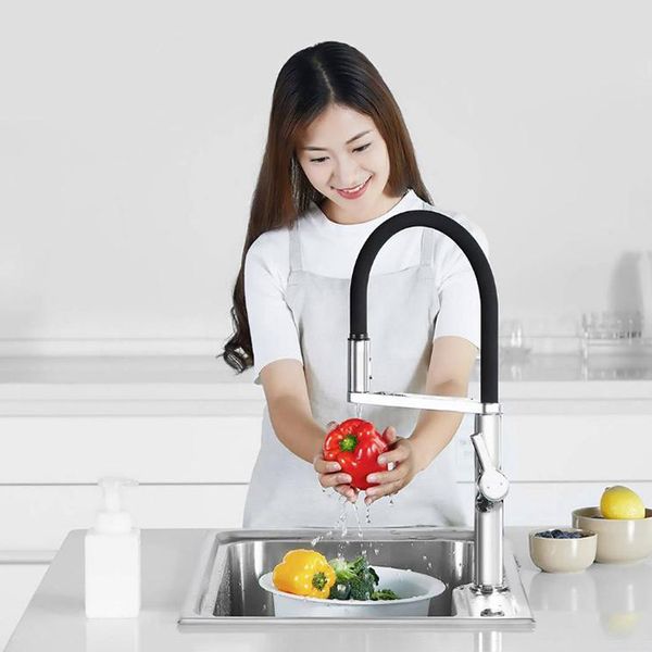 

induction rotatable kitchen faucet fixed unfixed water tap 300Â° rotating arm durable material kitchen faucet