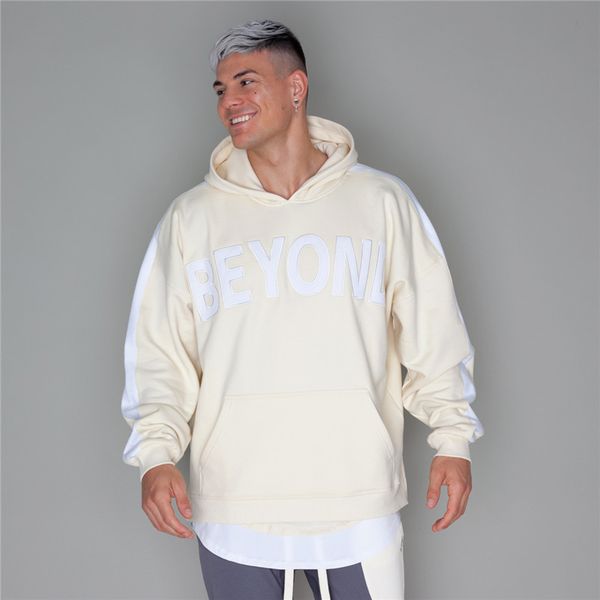 

мужская с капюшоном с капюшоном мода случайных уличной фуфайки jogger мужской / женской спортивной одежда бренда балахона, Black