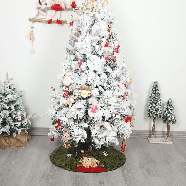 

2019 christmas tree skirt base floor mat apron cover xmas party home decor christmas tree foot cover carpet for home new year