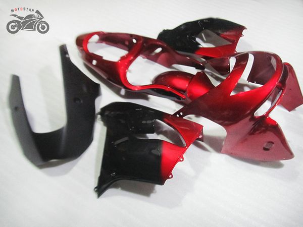 Aftermarket Kits de carenagem para Kawasaki Ninja 98 99 ZX-9R Red Black Abs Plástico Motocicleta Feiras Chinesas Set ZX9R 1998 1999 ZX-9R