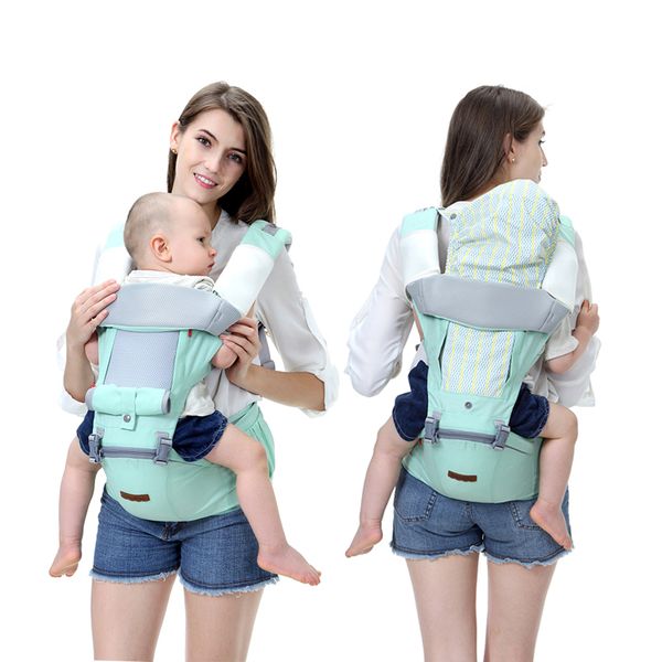 

2019 baby carrier 3 colors infant baby hipseat carrier front facing ergonomic kangaroo wrap sling for travel 0-3y