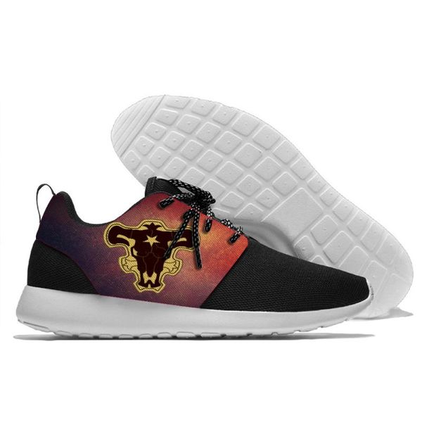 

running shoes lace up black bull squad sport shoes beast man walking athletic light weight jogging