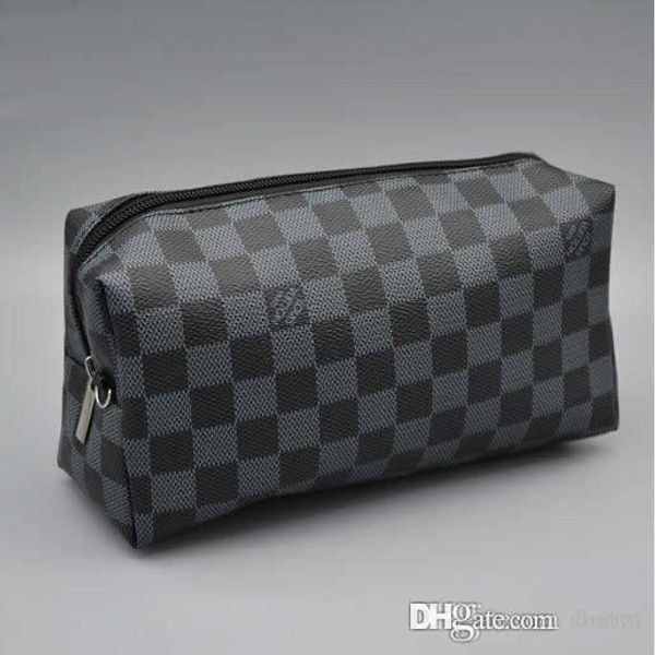 

Женская путешествия туалетные сумка 21 см защита макияж сцепления женщины искусственная кожа водонепроницаемый косметические сумки для женщин + мешок пыли L518