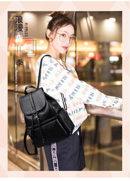 

2020 new ladies backpack large capacity backpack college travel bag casual women's