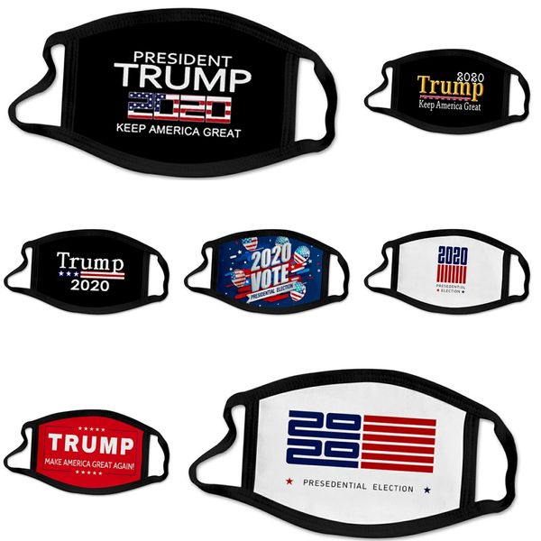 

designer trump masks reusable protective pm2.5 filter printing mouth mask anti dust face mask windproof mouth-muffle 84 styles damon012 #158, Black