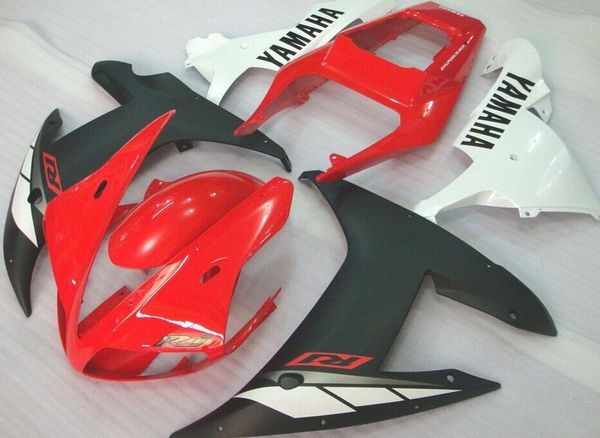 

новый abs мотоцикл обтекатели комплект для yamaha yzf r1 2002 2003 yzfr1 02 03 yzf1000 yzf-r1 красный черный белый fr