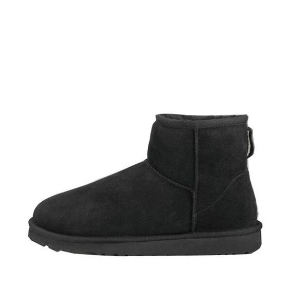 

300+ 2020 новый снег зимние кожаные женщины колени половина длинные сапоги голеностопного черный серый каштан темно-синий красный кофе женск, Black