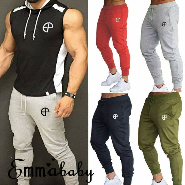 

new fashion men's solid high-waist lace-up pencil summer pants male casual workout slim fit sport gym skinny joggers pants m-xxl, Black;blue