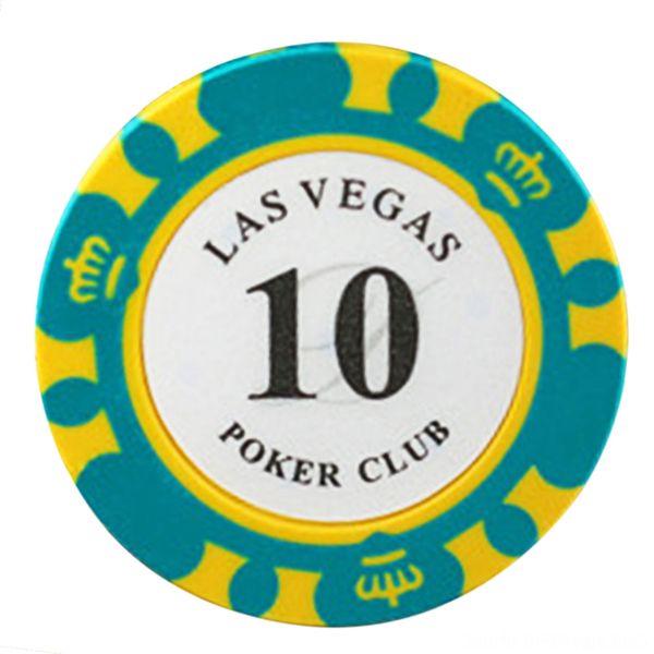 

10pcsset 14g clay composite running wear athletic & outdoor apparel dual color triple crown dice poker chips poker game board game party fun, Black;blue