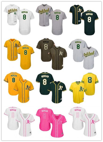 

бесплатная доставка пользовательские окленд oaklandathletics 8 джо морган бейсбол джерси атлетика бейсбол одежда мужчин женщин молодежные ма, Blue;black
