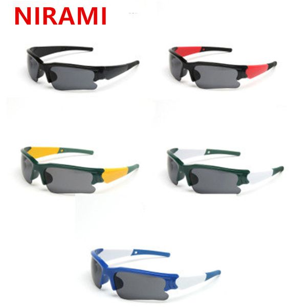 

nirmai sunglasses men sports style sun glasses hd driving goggles lens eyewear male gafas de sol uv400, White;black