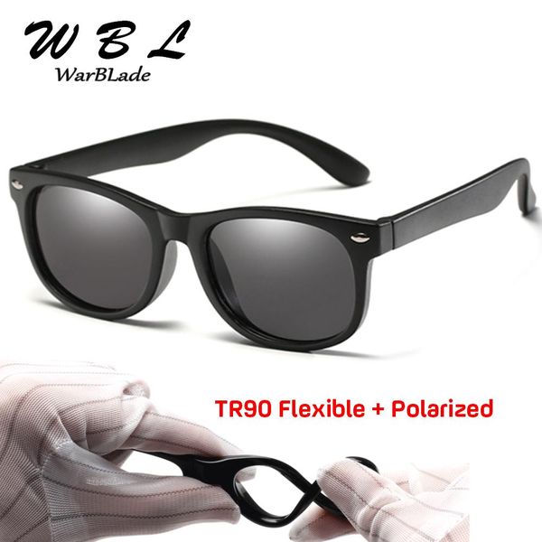 

wbl girls sunglasses kids sun glasses children glasses polarized lenses girls boys tr90 silicone uv400 child mirror baby eyewear ohpfl, Blue
