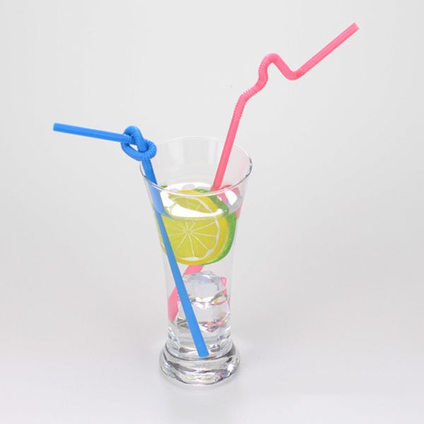 

disposable straws bendable juice drinking flexible 26cm safe for home party bar 899