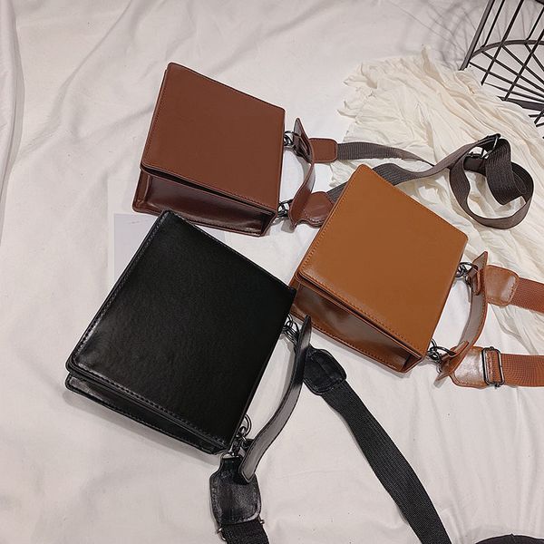 

vintage women shoulder bag handbags women bags wild strap girls solid small square messenger cross body bag
