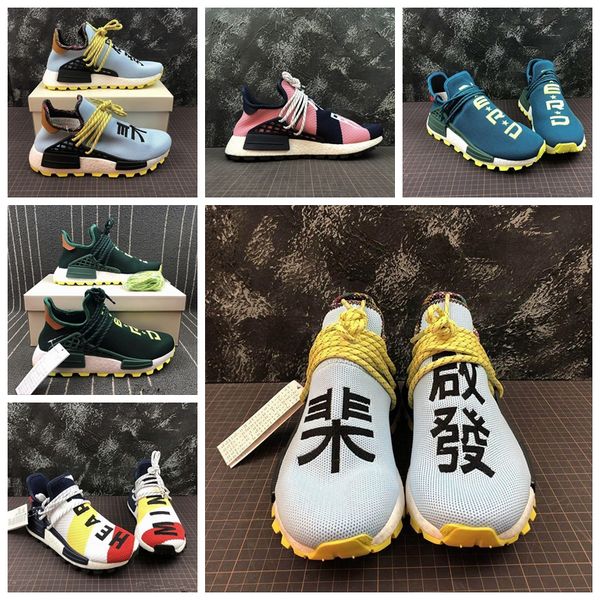

adidas новый pharrell williams human race hu mc сердце вдохновение идея дизайнерский бренд кроссовки кроссовки zapatillas повседневная
