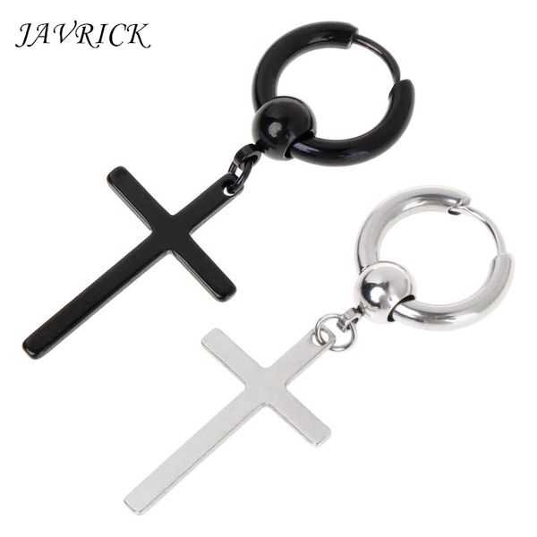 

1pc chic earrings korea kpop jewelry cross pendant dangle charm gifts party fashion v dna women men accessories, Golden;silver
