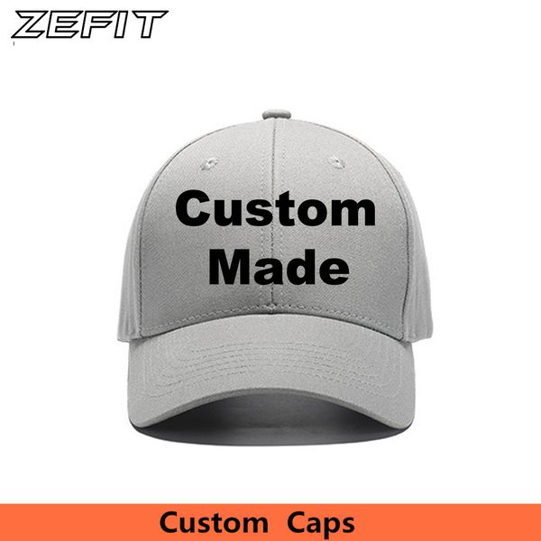 

zefit low moq custom baseball caps custom snapback hat men women size cotton adjustable closure curved brim bill trucker hat, Blue;gray
