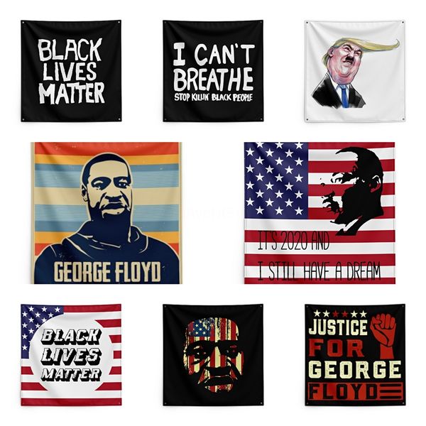 

its 2020 and i have a dream george floyd printing tapestry black lives matter household wall banner 150*150cm #qa25539