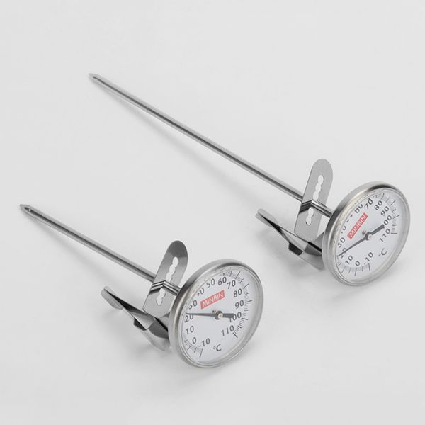 

tea milk frothing with clip long probe temperature control thermometer home use food metal kitchen tools coffee cooking