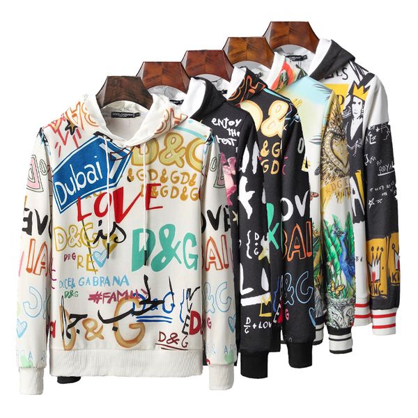 

2020 men's brand designers sweatshirt logo letter pattern hoodie hip hop sweatshirt casual men's hooded pullover winter pullover, White;black