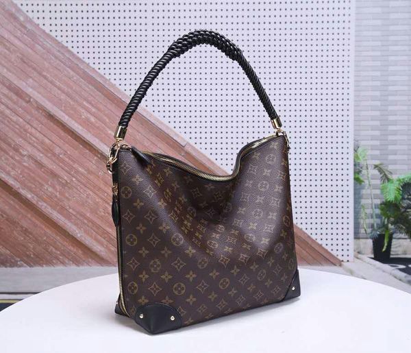 

factory wholesale riangle softy female handbags tote bags monogrram canvas shoulder handbag woman shopping bags m44130
