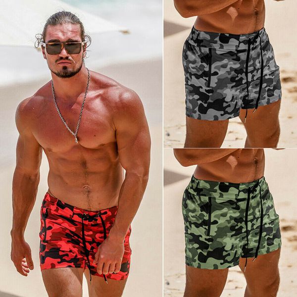 

men's summer casual sports gym shorts running jogging trunks beach short pants
