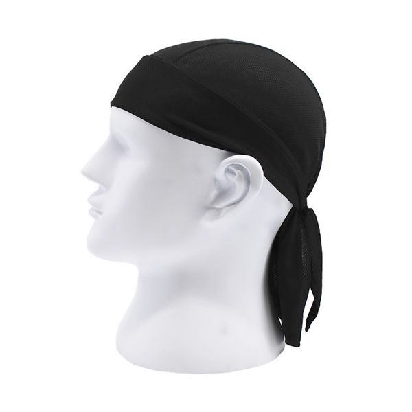 

locle outdoor sport women men bike bicycle bandana hat sweat cycling helmet cap skull pirate head scarf headband headwear, Black
