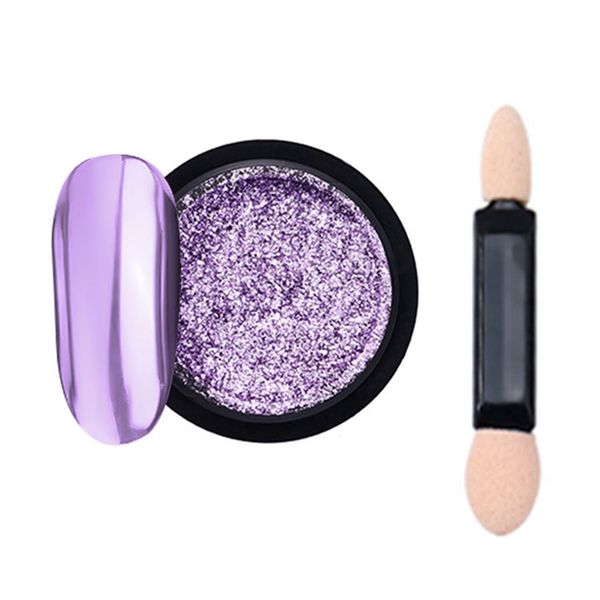 

nail powder mirror diy chrome pigment glitter art uv gel shining ultra-thin decorations polishing manicure tips dust, Silver;gold