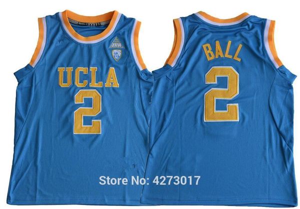 

ucla bruins basketball 2 lonzo ball college jerseys man blue white yellow stitched color for sport fans wholesales ncaa, Gray