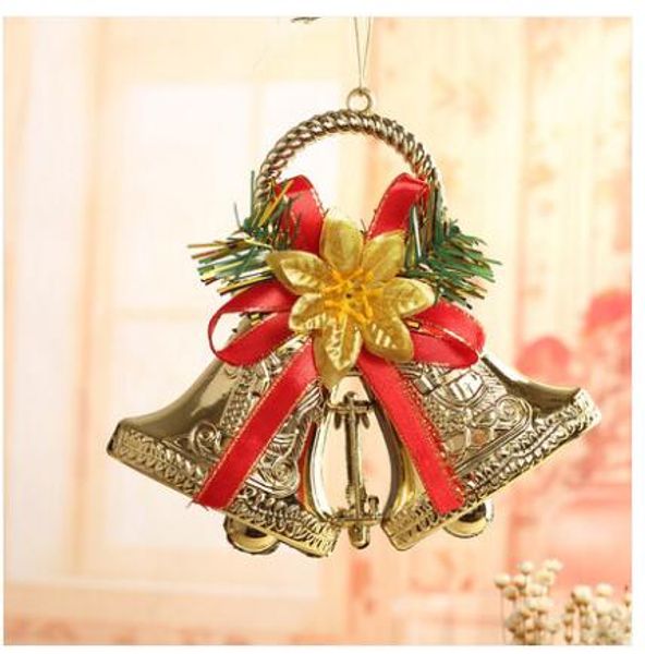

christmas ornaments christmas tree pendant gold bells tree pendant wreath accessories