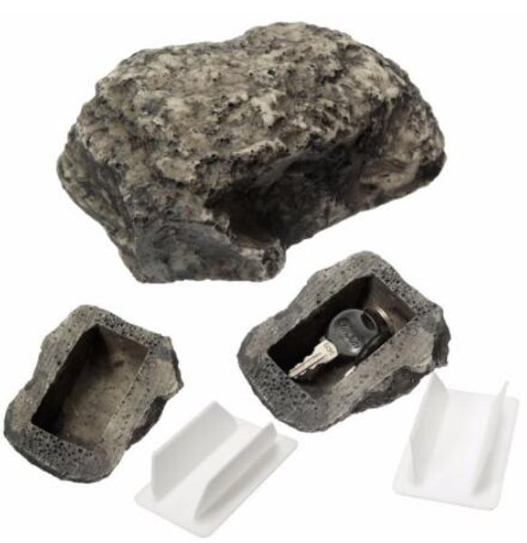 Schlüsselkasten, Felsversteck in Stein, sichere Aufbewahrung, Geheimbox, Outdoor-Garten-Organizer, gefälschter Steinhalter