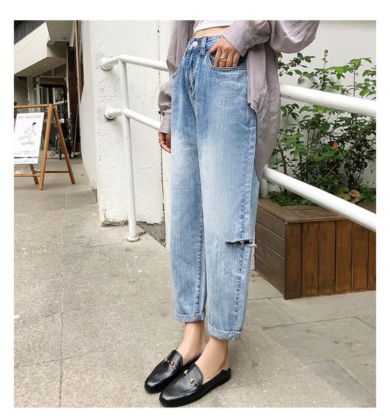 

orchid grey mr. slacks female foot, Blue